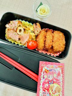 お弁当、一品に♪ハムちくわのマヨぽん炒め-レシピのメイン写真