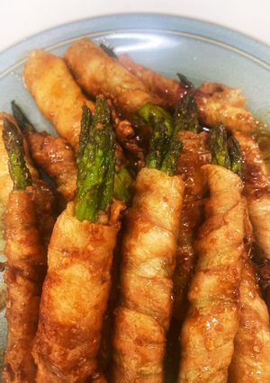 アスパラの肉巻き青唐辛子みそ味-レシピのメイン写真