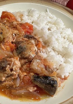 サバ水煮缶で簡単トマトさばカレー-レシピのメイン写真