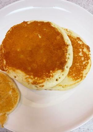 もちもち　簡単　ホットケーキ　卵なし-レシピのメイン写真