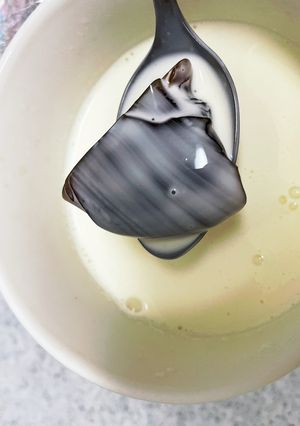 コーヒーゼリー　と　生クリーム　-レシピのメイン写真