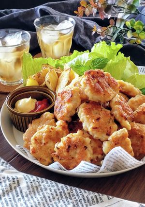 鶏胸肉1枚で30個☆チーズチキンナゲット-レシピのメイン写真