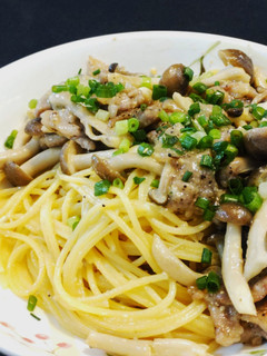 しめじと豚の簡単和風味噌パスタ-レシピのメイン写真