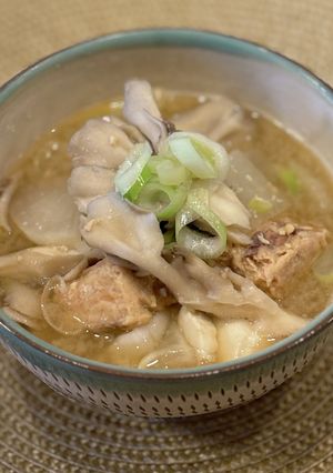 栄養たっぷり鮭の水煮缶スープ-レシピのメイン写真