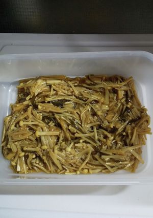 弓削多醤油を使って自家製なめたけ-レシピのメイン写真