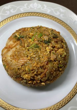 キムチとハムのチャーハン　318-レシピのメイン写真