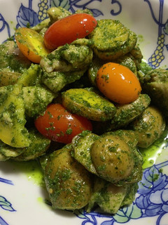 鶏肉とジャガイモのバジルソース炒め-レシピのメイン写真