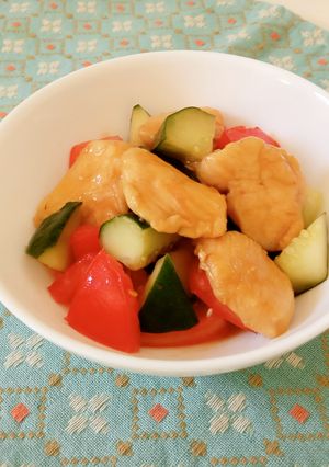 鶏むね肉の中華風マリネサラダ-レシピのメイン写真