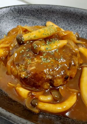 煮込みハンバーグ-レシピのメイン写真