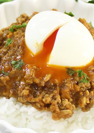 レンジで簡単！10分で作れるキーマカレー-レシピのメイン写真