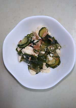 きゅうりとわかめの豆腐サラダ-レシピのメイン写真