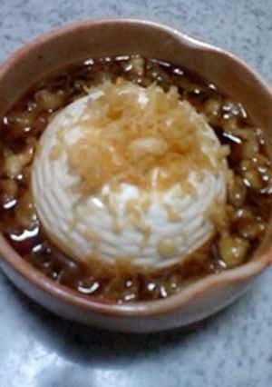■あったか揚げ玉よせ豆腐-レシピのメイン写真