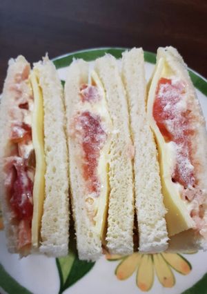 のせるだけ♪ツナトマチーズのサンドイッチ-レシピのメイン写真