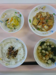 ★保育園給食★厚揚げのそぼろ煮-レシピのメイン写真