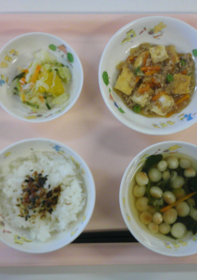 ★保育園給食★厚揚げのそぼろ煮-レシピのメイン写真