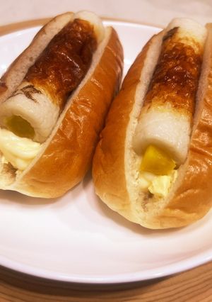 ちくわ＆たくあん＆マヨネーズドッグ-レシピのメイン写真