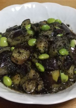 ナスと枝豆のゴマ和え-レシピのメイン写真