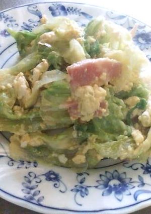 サラダ油不使用★シャキシャキレタスエッグ-レシピのメイン写真