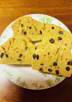 ラムレーズン蒸しパン　レンジ加熱-レシピのメイン写真