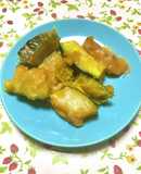 お弁当に！冷凍かぼちゃのチーズ焼き