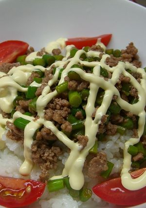 超美味～い★にんにくの芽のタコライス風-レシピのメイン写真
