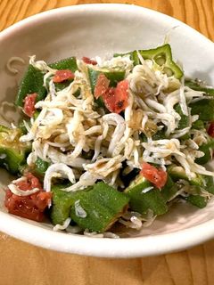 オクラとしらすの梅おかか和え-レシピのメイン写真