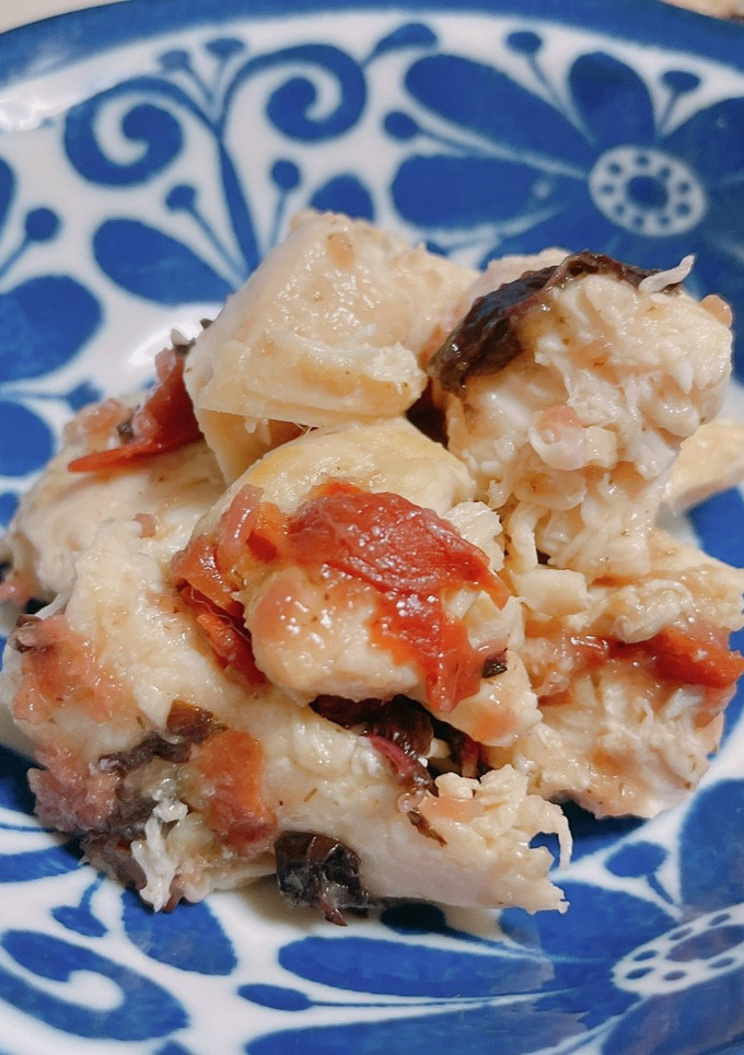 夏らしく鶏ササミの梅和えを！【簡単】-レシピのメイン写真