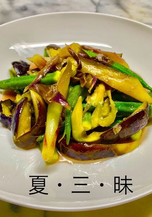 No3367夏三昧、茄子オクラ茗荷-レシピのメイン写真