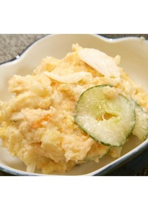 電子レンジ調理♪めんたいポテサラ★動画★-レシピのメイン写真