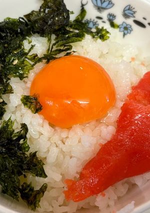 朝に！乗っけるだけ　たらこごはん！-レシピのメイン写真