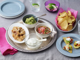 ヨーグルトディップのメキシカンプレート