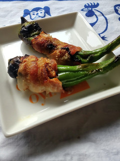 万願寺とうがらしの肉巻き焼き♪-レシピのメイン写真