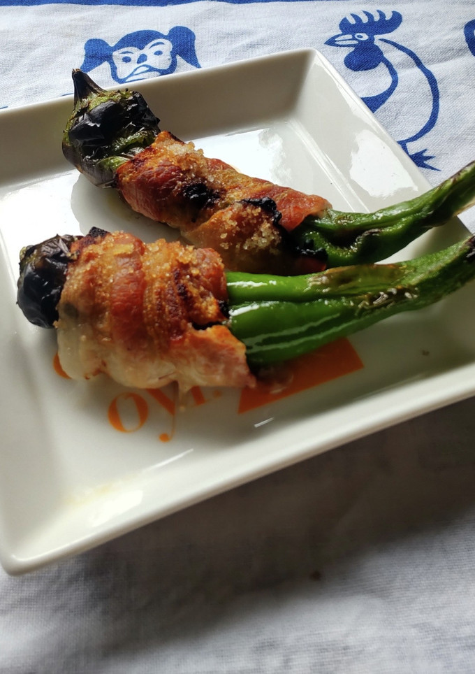 万願寺とうがらしの肉巻き焼き♪-レシピのメイン写真