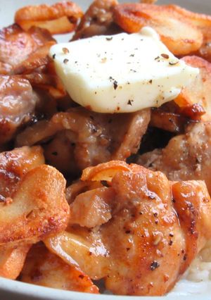 【 鶏もも肉のガリバタ醤油飯 〗-レシピのメイン写真