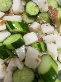 超簡単!きゅうりと長芋の料亭サラダ-レシピのメイン写真