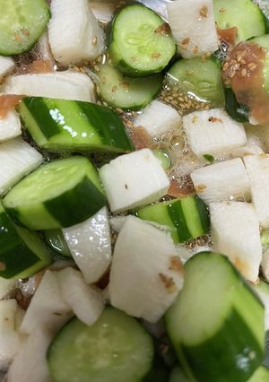 超簡単！きゅうりと長芋の料亭サラダ-レシピのメイン写真