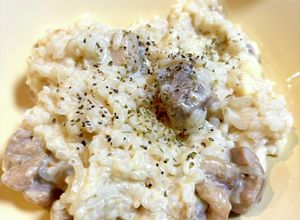 冷やご飯でつくるチキンチーズリゾット-レシピのメイン写真
