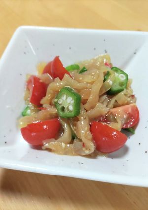 #なつにぴったり　中華クラゲの冷菜-レシピのメイン写真