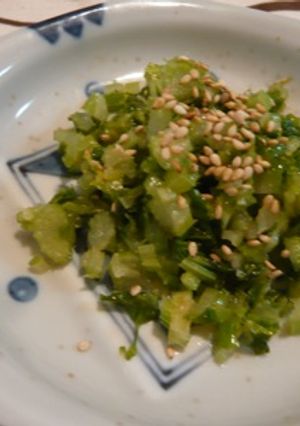セロリの葉のサッと炒め-レシピのメイン写真