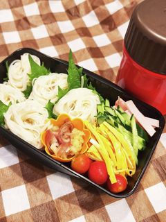 高1男子練習試合の素麺弁当240731-レシピのメイン写真