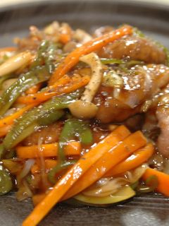 豚肉と野菜の黒酢炒め-レシピのメイン写真