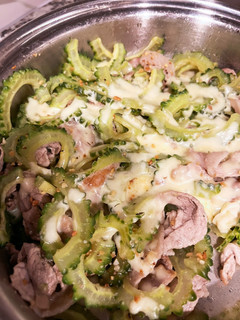 ゴーヤと豚肉のチーズ炒め-レシピのメイン写真