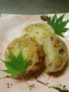 レンコンのはさみ揚げ-レシピのメイン写真