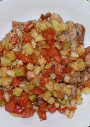 鶏肉のソテー（野菜和え）-レシピのメイン写真