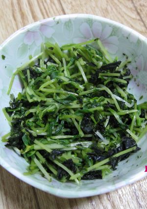 豆苗☆レンジで海苔和え-レシピのメイン写真