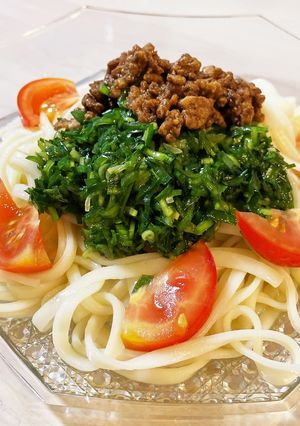 ニラ冷やしうどん-レシピのメイン写真