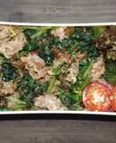 豚肉とほうれん草のおかか醤油和え丼弁当