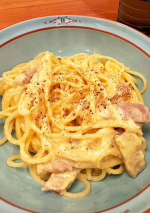 全卵&牛乳でクリーミー♡カルボナーラ-レシピのメイン写真