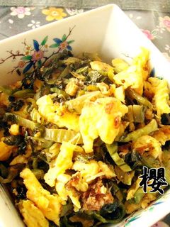 高菜漬けと卵の炒め物♪-レシピのメイン写真