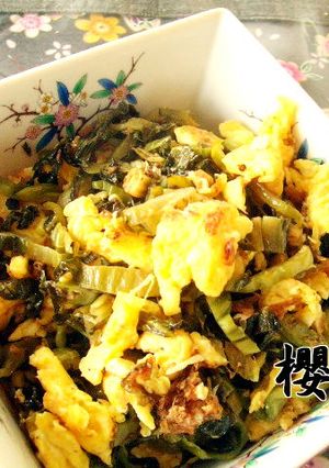 高菜漬けと卵の炒め物♪-レシピのメイン写真